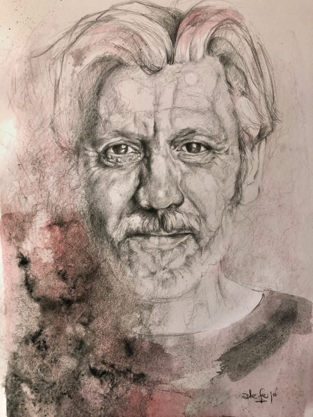 Ale Feijó | Serie Retratos. Araldi. Lápiz sobre papel. 21 x 29 cm