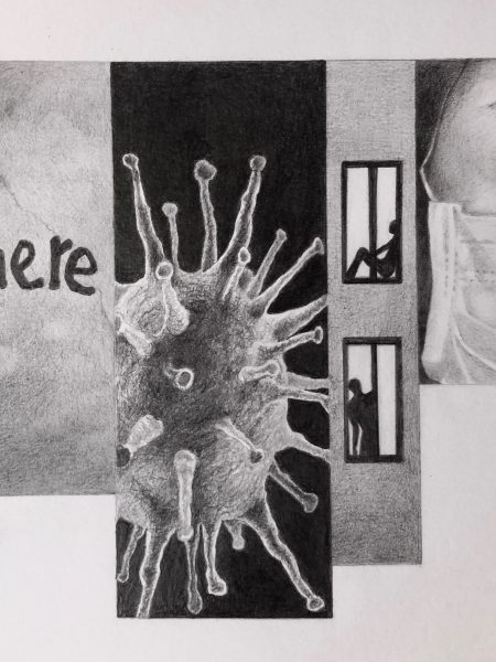 Ale Feijó | Pandemia I | Lápiz sobre papel de 240 gr. 27 x 21 cm