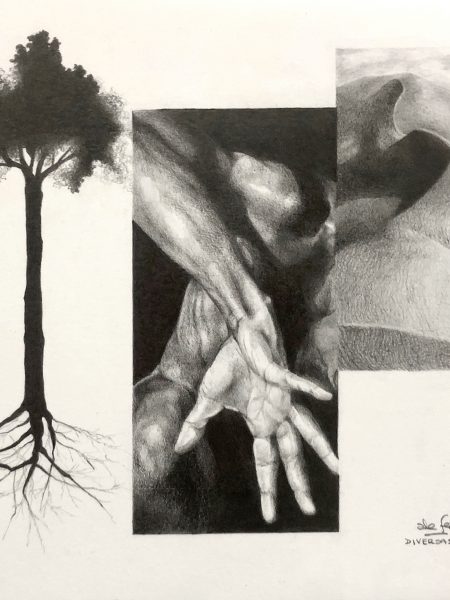 Ale Feijó | Pandemia II | Lápiz sobre papel de 240 gr. 27 x 21 cm